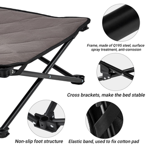 Lit pour animaux de compagnie surélevé pliable et portable, lit pour petit chien, respirant et lavable, lit pliant pour chien, lit de camping pour les voyages en plein air - Product Image 4