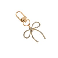 Accessoires de sac personnalisés : Pendentif pour sac et téléphone portable en alliage de zinc, style mode délicat avec strass et nœud
