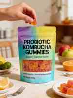 Kombucha Probiotique Certifié Halal/Kosher à Marque Blanche OEM, Fibres Prébiotiques, 1 Milliard d'UFC, Soutien Immunitaire, Beauté et Équilibre Féminin