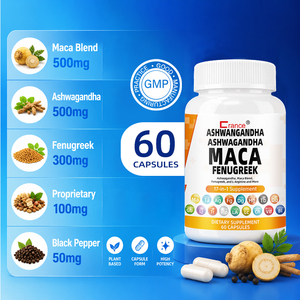 Nouveauté Shecome Maca Supplement Tongkat Ali Ginseng Aide à l'agrandissement du pénis Pilules Maca Capsules de vitalité masculine pour adultes - Product Image 3