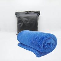 Serviette de nettoyage et de séchage en microfibre à boucles torsadées pour l'entretien automobile et le detailing auto