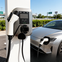 Estación de Carga para Vehículos Eléctricos Jinghu para Exteriores, 7-22kW, Tipo 2, Enchufe de Pared, Plataforma OCPP, Resistente a la Intemperie IP65, TA-AC-WH-P