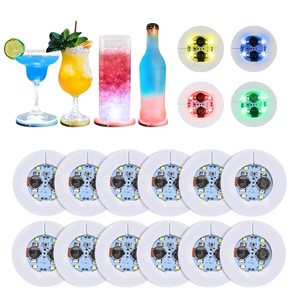 Bouteilles décoration éclairer sous-verres pour boissons fête Halloween tasse allume sous-verres tige lumineux caboteur lumière autocollants - Product Image 1