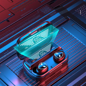 2024 Offres Spéciales M20 TWS BT5.1 écouteur LED crâne lampe de poche casque miroir Surface écouteur avec grande boîte de <span class=keywords><strong>chargeur</strong></span> - Product Image 6