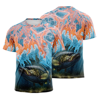 2025 vente en gros personnalisé filet complet tissu costume de pêche grande taille vêtements de pêche en mer avec Logo personnalisé nom Design
