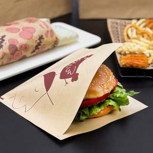 Bolsas de Papel Kraft Desechables, Resistentes a la Grasa, Reciclables, Biodegradables, para Comida Rápida, Material de Papel Ecológico Personalizado - Product Image 3