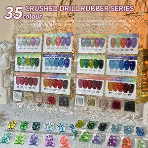 35 COLORES <span class=keywords><strong>Milan</strong></span> 2023 Nueva colección de esmalte de gel reflectante Disco Diamond Glitter Uv Gel Esmalte de uñas Set Suministros de uñas al por mayor - Product Image 6