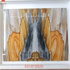 Cuarzo de Lujo Book Match Cosmic Magma Gold, Piedra Moderna Exótica de Primera Calidad, para Interiores, Villas, Hoteles, Baños y Cocinas, Pulido, en Losa Grande - Product Image 2