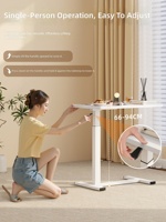 Bureau portable réglable en hauteur blanc pour ordinateur portable, table d'appoint en forme de C pour lit, canapé, chambre et salon