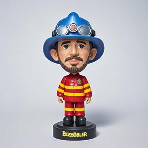 מותאם אישית שרף בובה דמות כבאי פסל קישוט דף הבית מתנה מזכרת מצויר בובה המשמשת אוסף של מזכרת