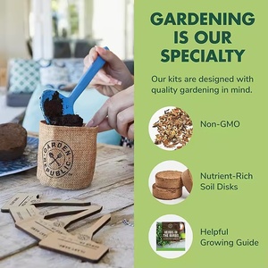 Kit per Coltivazione Domestica di Erbe Aromatiche CoCo Micro, <span class=keywords><strong>Giardino</strong></span> di Erbe Naturali Essiccate, Certificato USDA Biologico - Product Image 5