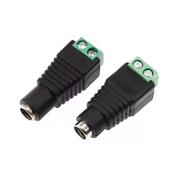 Connecteur d'alimentation 12V DC 5,5 mm x 2,1 mm Femelle, Adaptateur de prise d'alimentation 24V pour caméra de sécurité CCTV