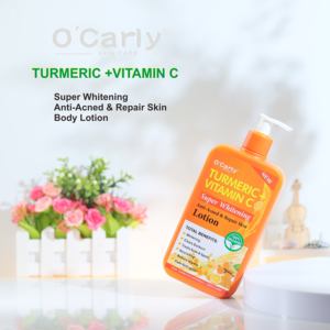OEM O'Carly kunyit + Losion Vitamin C Super pemutih produk kulit biasa Losion Pelembab kesehatan dan kecantikan - Product Image 5