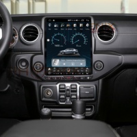 PA 12.1 "Android 10 layar sentuh vertikal, pemutar DVD mobil sistem Gps navigasi untuk Jeep wrangler JL 2018 - 2022 Radio tesla
