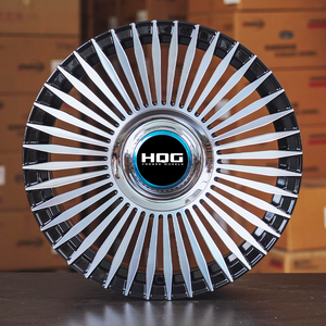 Tapas de centro flotante personalizadas HQG 16 17 18 19 20 21 22 pulgadas 5x100 5x120 ruedas forjadas Blackfull 1/2/3 piezas ruedas para Audi - Product Image 2