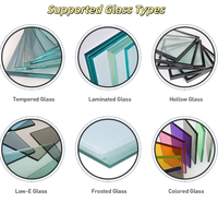 Puertas y Ventanas Horizontales Fijas de Aleación de Aluminio de Fábrica, Diseño Artesanal, Resistentes al Viento, para Uso Exterior en Cocinas, Escuelas y Más