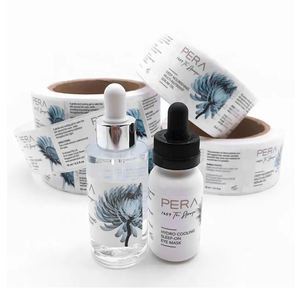 Vente chaude Logo Personnalisé Vinyle Autocollant Emballage Étiquettes pour Parfum Rouge À Lèvres Soins De La Peau Nettoyant Pour Le Visage - Product Image 2