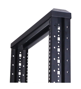 Armoire rack ouverte sans panneaux latéraux, 4 poteaux, 4 roulettes, en acier laminé à froid SPCC pour une gestion simplifiée des câbles et un flux d'air optimal - En stock - Product Image 2