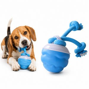 Palla Interattiva Elettrica Intelligente Personalizzata con Corda in Nylon, <span class=keywords><strong>Suono</strong></span> e Rotolamento Automatico, Giocattolo Resistente ai Morsi per Cani e Gatti - Product Image 1