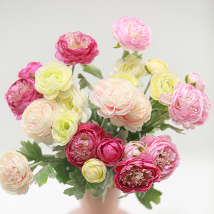 Ingrosso fatto a mano <span class=keywords><strong>fiori</strong></span> artificiali di ranuncolo <span class=keywords><strong>per</strong></span> natale decorazioni pasqua <span class=keywords><strong>per</strong></span> matrimonio <span class=keywords><strong>sposa</strong></span> eventi di ringraziamento - Product Image 3