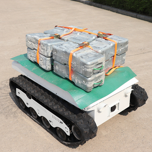Piattaforma Robotica Tins-13 All <span class=keywords><strong>Terraria</strong></span> con Cingoli in Gomma per Esterni e Motore Elettrico, Design per Facile Sostituzione della Batteria - Product Image 4