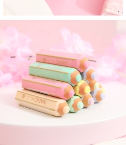 Mới Đơn Giản Và Tươi Tẩy Sáng Tạo Hình Lục Giác Bút Chì Hình Dạng Sinh Viên Văn Phòng Phẩm Cao Su Bút Chì Tẩy - Product Image 6