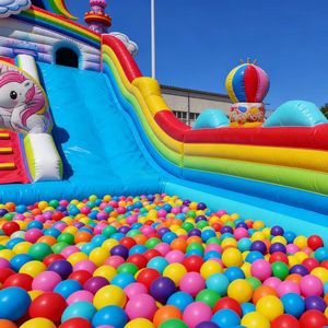 Castillo Inflable Comercial Portátil con Tobogán, Castillo Inflable para Niños con Soplador - Product Image 4