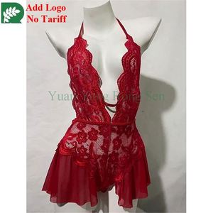 Ropa interior de una pieza Sexy de encaje transparente de talla grande para mujer china al por mayor - Product Image 4