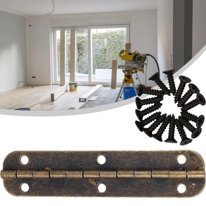 บานพับรูปไข่ยาว บานพับเหล็กสำหรับตู้ ขนาด 65 มม. แบบแคบ บานพับสไตล์ร่วมสมัย แผ่นรองบานพับ ทนทาน ติดตั้งง่าย ใช้ได้กับห้องครัวและโรงเรียน - Product Image 6