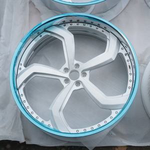 Roc Custom Deep Lip Gesmede Velgen 20 22 24 26 28 Inch Velgen Randen <span class=keywords><strong>DUB</strong></span> 5 Spaaks 2-Delige Gesmede Velgen voor Chevrolet - Product Image 2