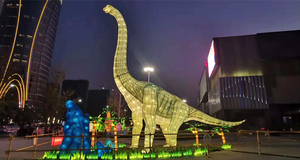 Lanternes de dinosaures colorées T-rex de Zigong, Chine, fabriquées à la main, LED, prix d'usine, nouvelle arrivée, durables, pour une utilisation en extérieur - Product Image 5