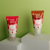 Tube cosmétique en plastique PE à prix d'usine, 30ml 50ml 60ml, souple à presser avec 5 billes roulantes, pour crème blush et massage, emballage personnalisé