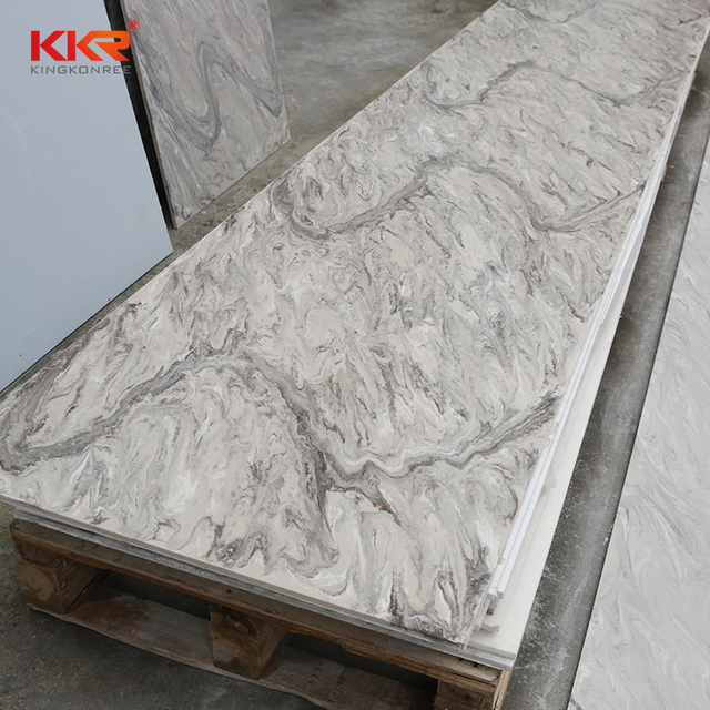 Artificial Marble Solid Surface Sheet for Bathroom Marble Patterned Acrylic Sheet for Shower Walls