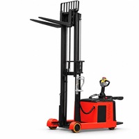 Chariot élévateur à palettes électrique avec pédale de commande, sans pieds de support, compatibilité universelle des palettes, chariot de manutention de marchandises