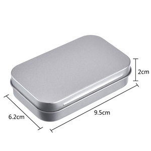 Customized Logo Food Grade Rectangular <b>Tin</b> Can Metal Packing Box Offset Printing Plain Hinged Glossy Finish <b>Storage</b> Case - Product Image 2