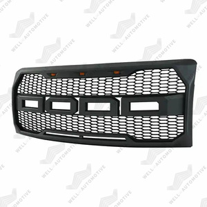 Factory Wholesale Off-Road 4x4 <strong>Parts</strong> Paint Grilles Raptor Type ABS Gray Front Grill With LED for <strong>F150</strong> 2009-2014