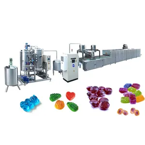 automatic easy operation gummy production line soft candy making machine jelly depositor machine