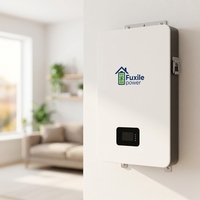 Batterie de stockage d'énergie domestique murale LiFePO4 51,2 V 10-20 kW avec écran LCD, BMS, alimentation de secours solaire, système de distribution OEM/ODM