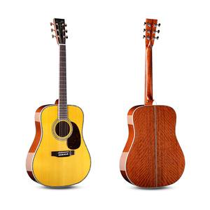 D45/D100 All Solid Guitar Acoustic Guitar Vintage Spruce Inlay Professional Performance <b>Stringed</b> <b>Instruments</b> - Product Image 4