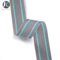 Sangle tissée en polyester rayée de 20 mm, non élastique, personnalisée en usine, pour sacs, sacs à dos, ceintures, vêtements