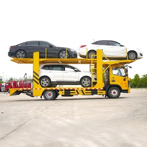Flatbed Tow Truck Wheel Lift Flat <b>Bed</b> Car Hauler One Towing Three Car Carrier Road Recovery Rollback Tow Truck - Product Image 1