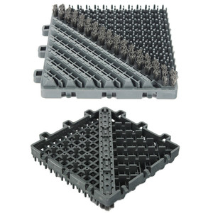 Alfombra multifuncional para puerta de tienda de bienvenida, alfombrilla de entrada entrelazada, Felpudo con cepillo de nailon a bajo precio - Product Image 1