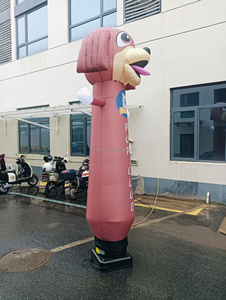 Figurine gonflable <span class=keywords><strong>chien</strong></span> de 3m pour événements commerciaux extérieurs, en tissu Oxford, avec souffleur, figurine ondulante attrayante - Product Image 4