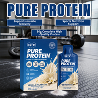 Boisson protéinée liquide pure 30g, saveur vanille, milkshake, 24 vitamines et minéraux, faible teneur en sucre, complément pour la récupération musculaire