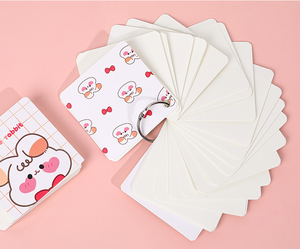 <span class=keywords><strong>O</strong></span> bucle carpeta hoja suelta dibujos animados lindo mini bolsillo Bloc de notas en blanco personalizado - Product Image 4