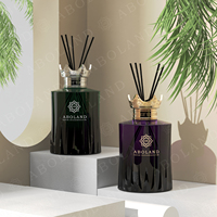 50ml 100ml bouteille de bâtons de parfum d'aromathérapie en verre personnalisé 150ml 200ml bouteille de diffuseur de roseau vide en verre cylindrique blanc