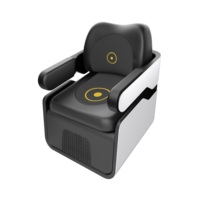 Chaise magnétique double EMS 2 en 1 pour la réparation du plancher pelvien + thérapie magnétique lombaire, traitement non invasif des fuites urinaires post-partum