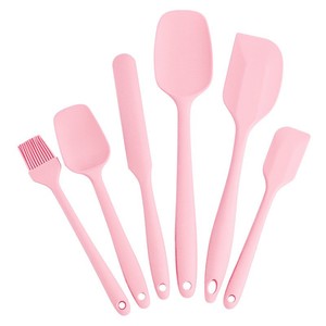 <b>Silicone</b> Butter Spatula Set 6 Piece Flexible Baking <b>Tools</b> For Cake Mixing And Pastry - Product Image 3