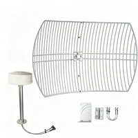 Antenne parabolique à grille MIMO 4G 5G 600-6500MHz 14-26dB Antenne cellulaire WiFi à grille ronde