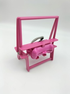 Pelle à crottes rose portable pour chiens de promenade Distributeur de sacs à déchets pour chiens en plastique écologique - Product Image 4